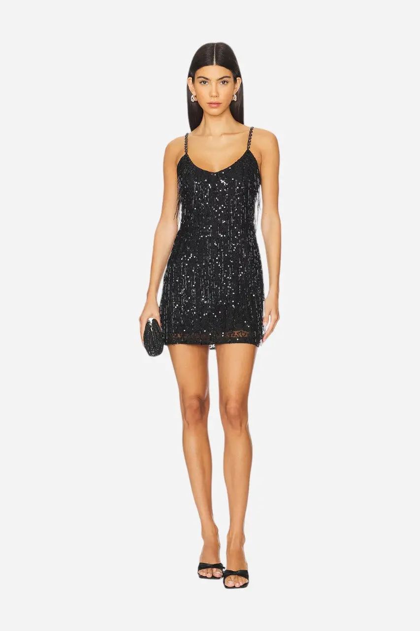Show Me Your Mumu Sparks Fly Mini Dress Black 1