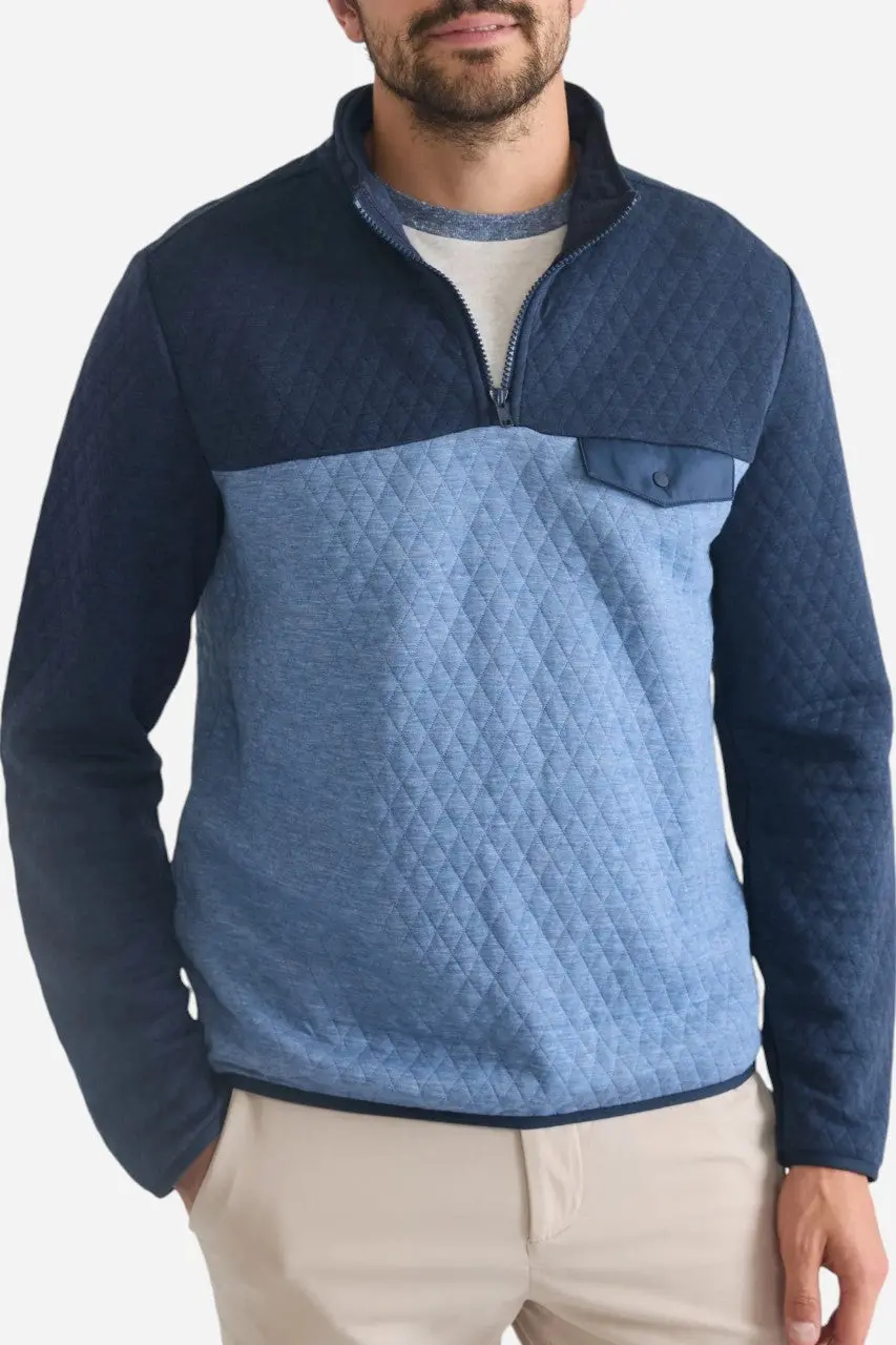 Marine Layer Corbet Colorblock Pullover Navy 1