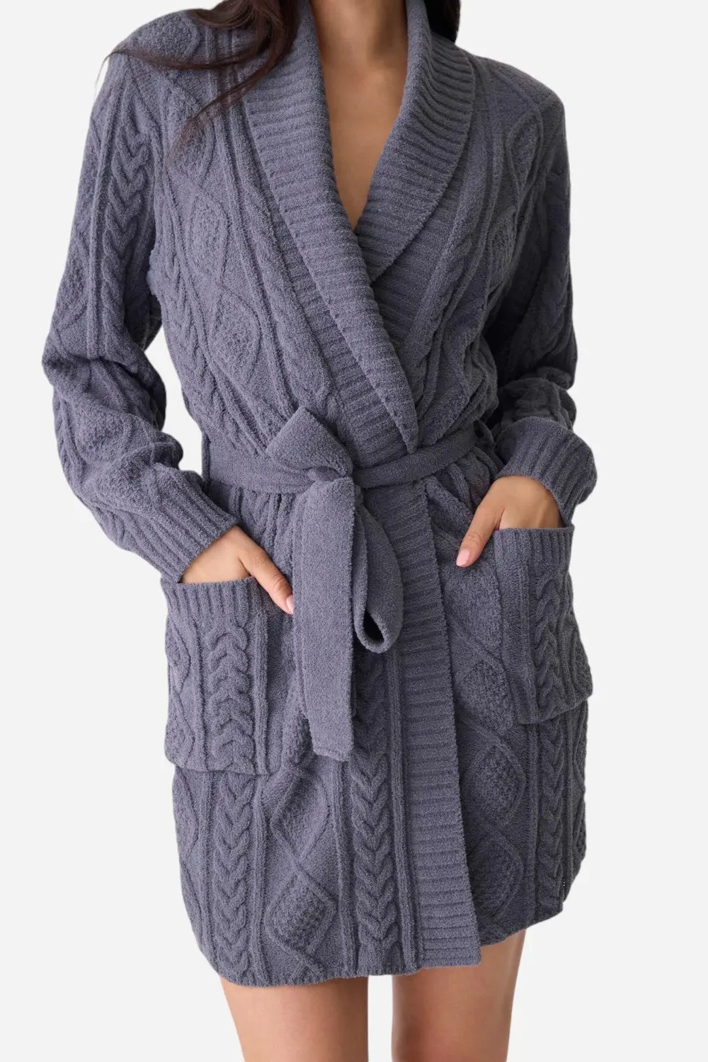 Pj Salvage Robe Cable Crew Charcoal 4