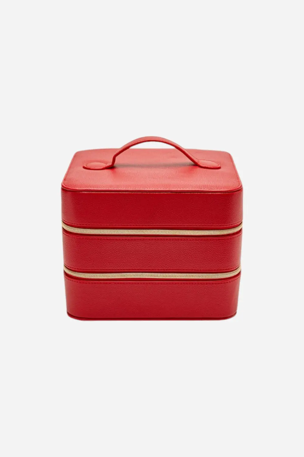 Brouk & Co. Leah Travel Cosmetic Case In Red 1