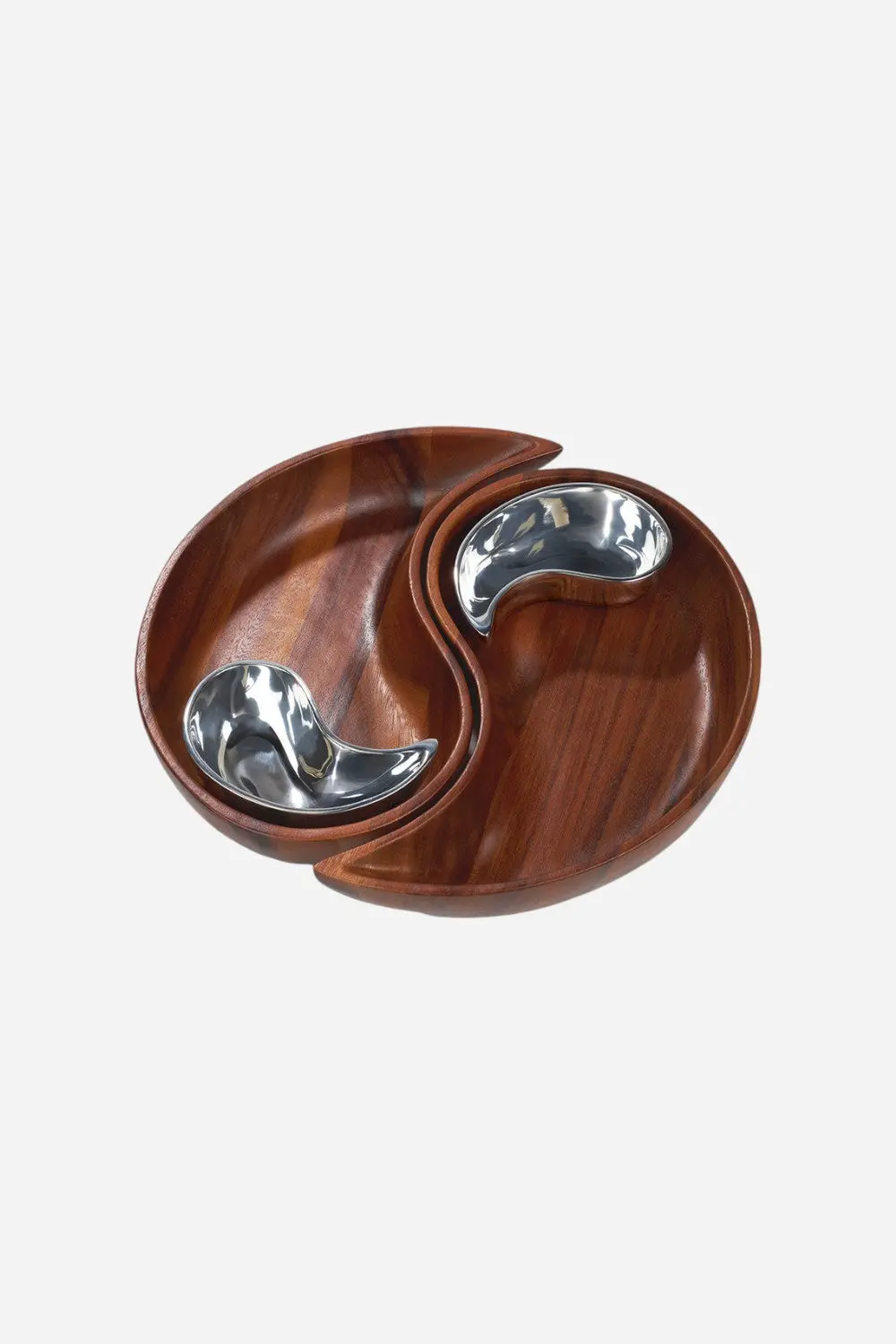 Nambe Yin Yang Chip And Dip Bowl 1