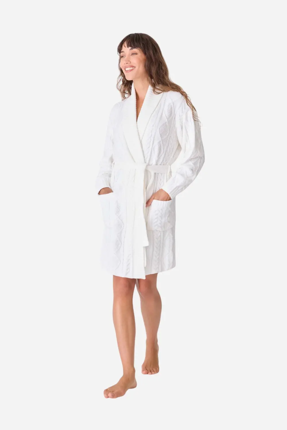 Pj Salvage Robe Cable Crew Ivory 4