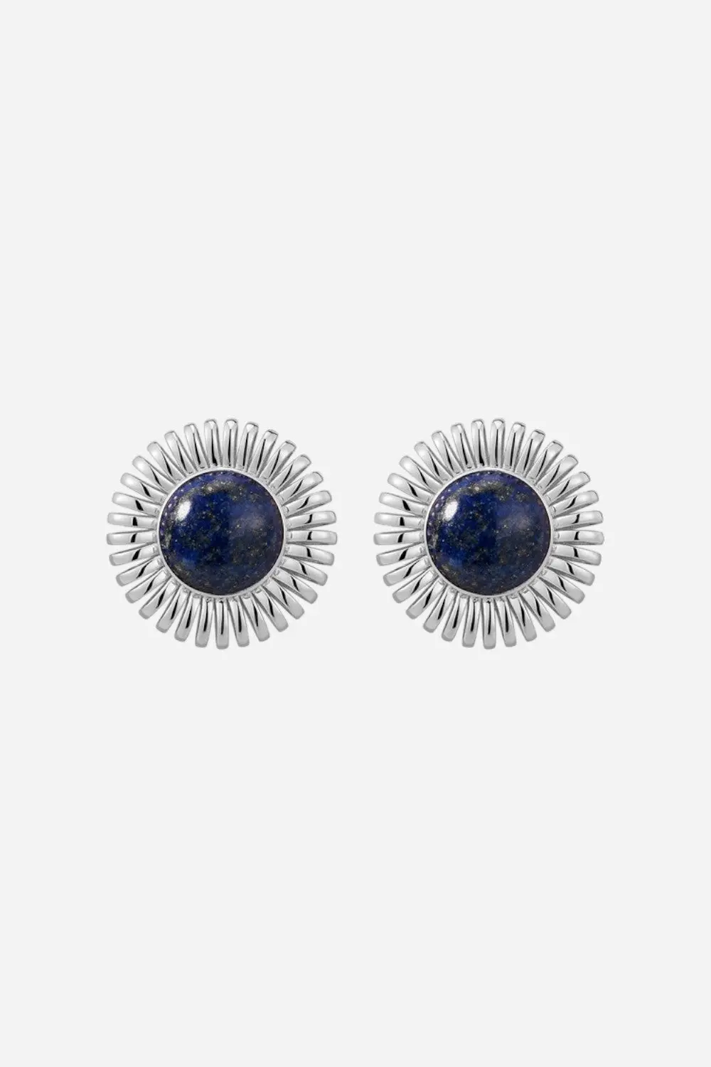 Luv Aj Lapis Spirale Studs In Silver 1