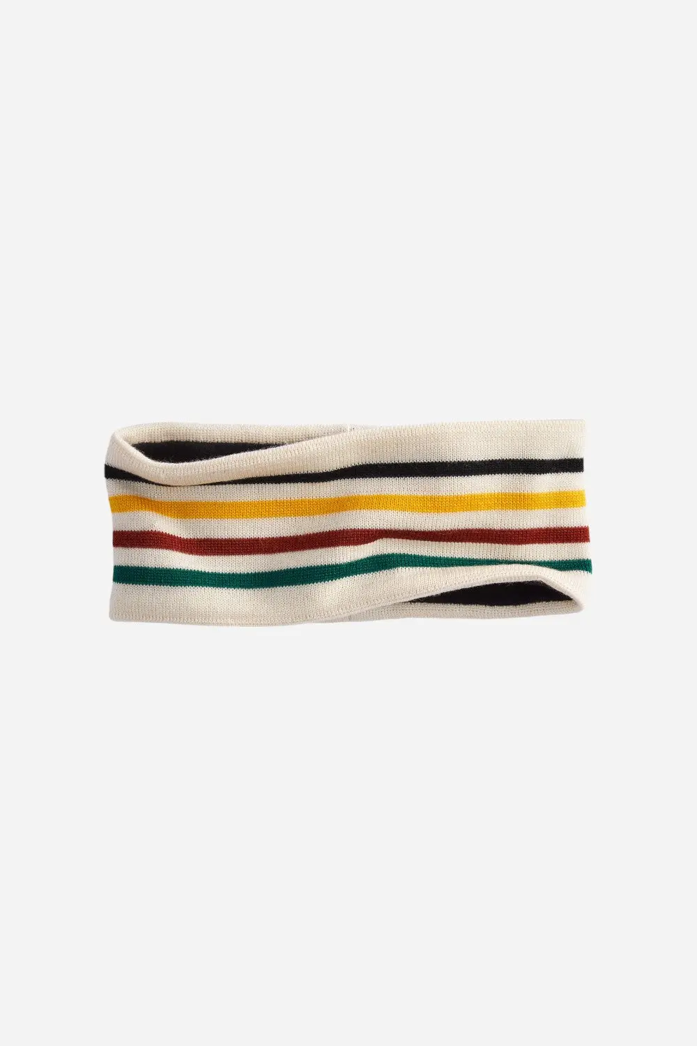 Pendleton Merino Knit Fleece-Lined Headband In Glacier Stripe 1