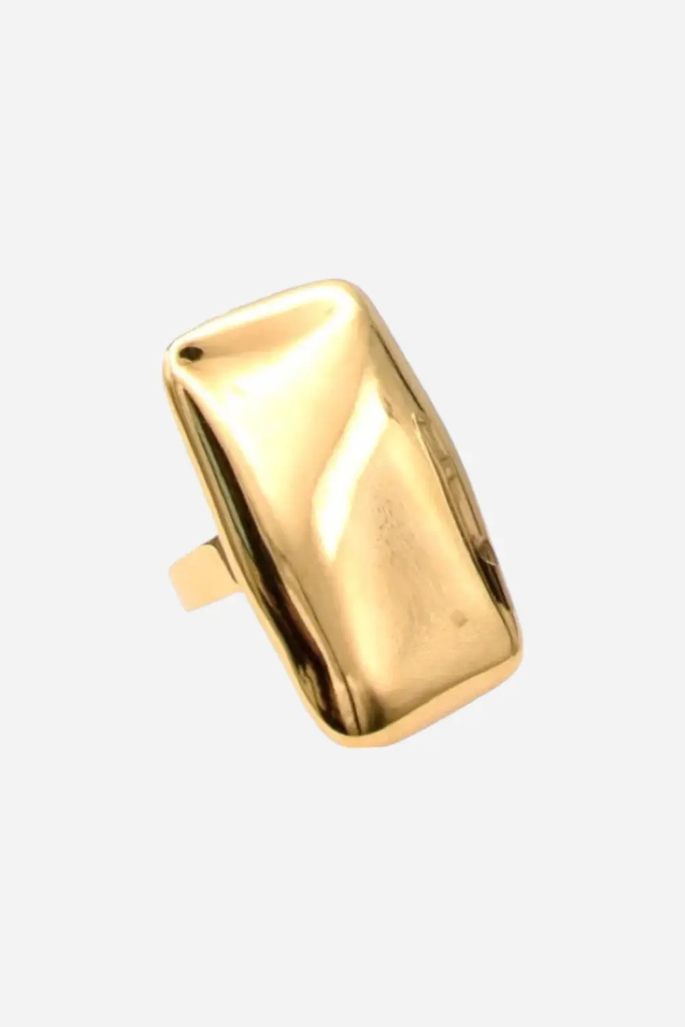Farrah B Mirror Image Ring In Gold - Size 6 1