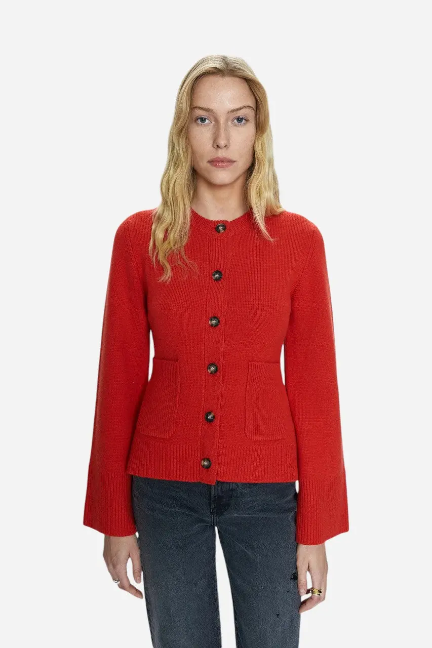 Pistola Dani Cardigan In Rouge 1