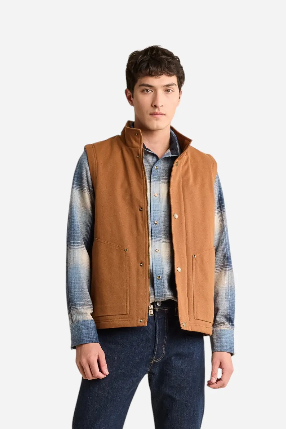 Pendleton Pine Grove Canvas Vest In Whiskey 1