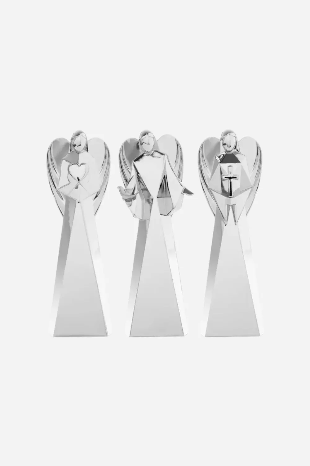 Nambe Faith, Love & Peace Angel Figurines 1