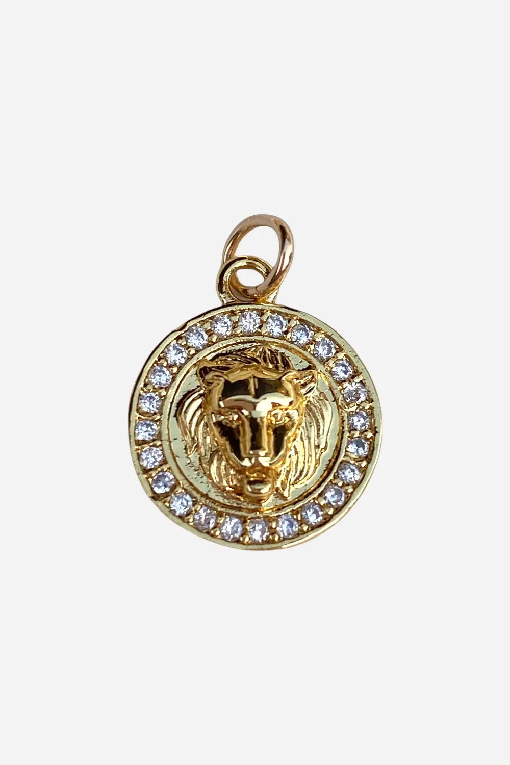 Farrah B Lion Head Charm - Black/Gold 1