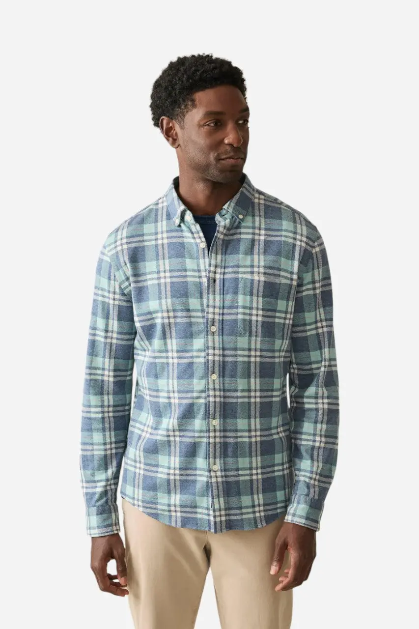 Faherty Coastline Knit Shirt Holbrook Island Plaid 1