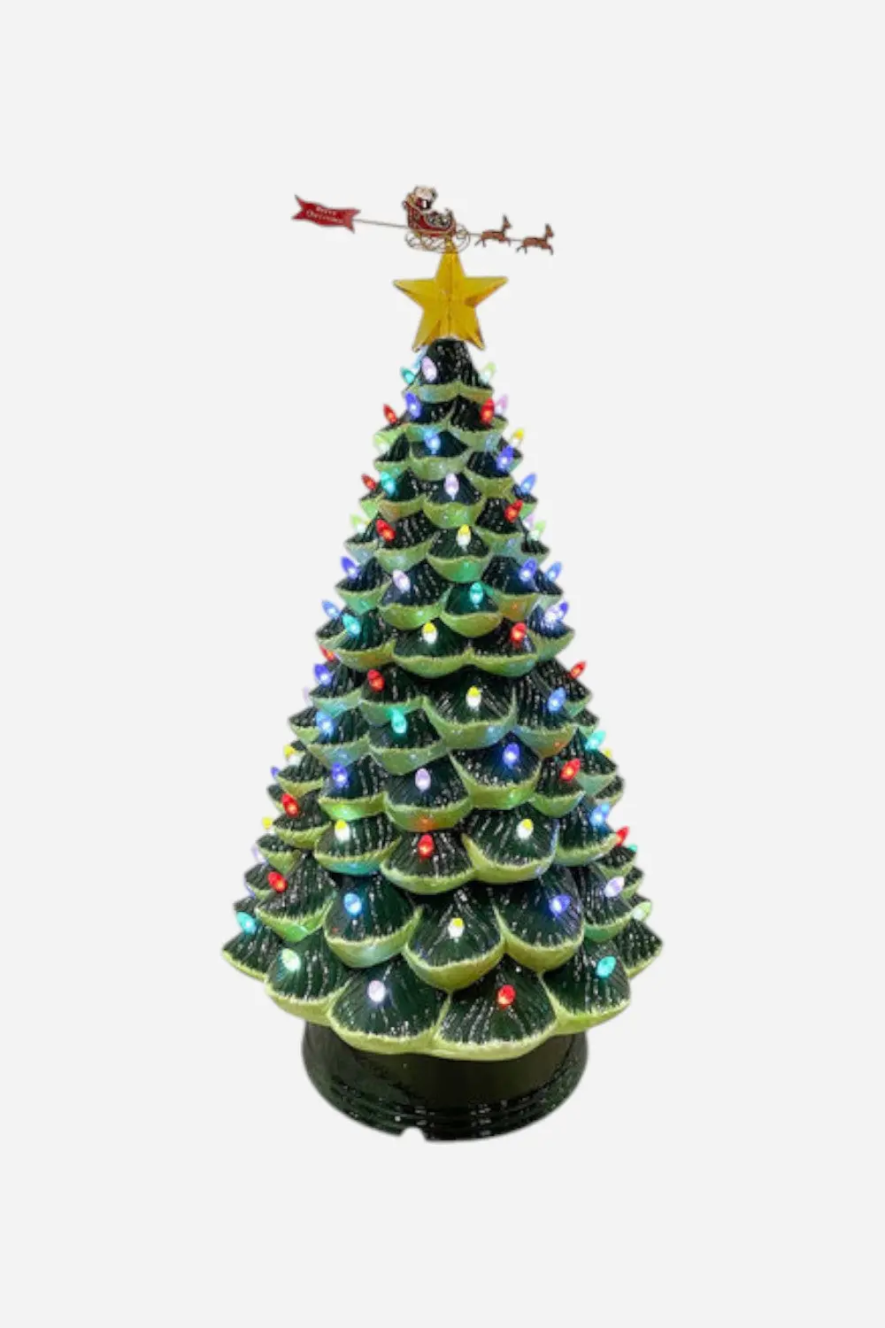Revolving Lighted Christmas Tree 1