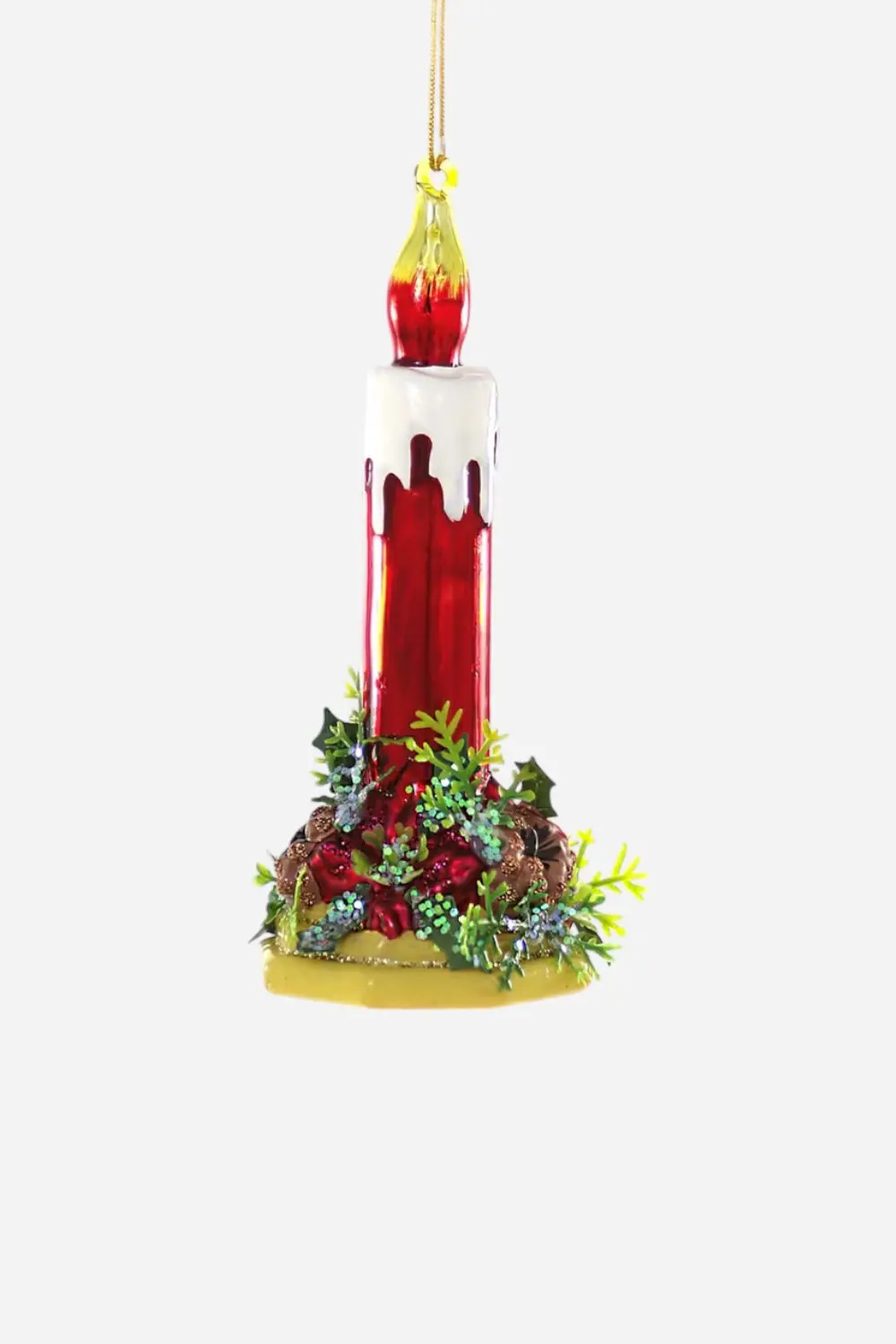 Christmas Kitschy Candle Ornament 1