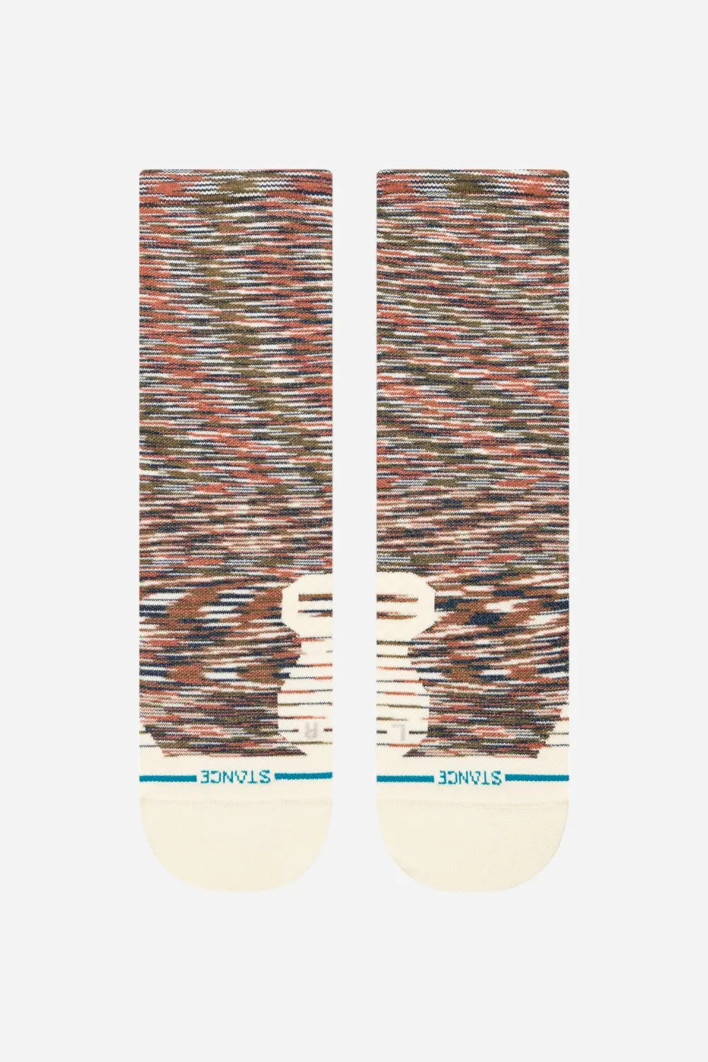 Stance Ultralight Performance Crew Socks In Marshland Multi 2