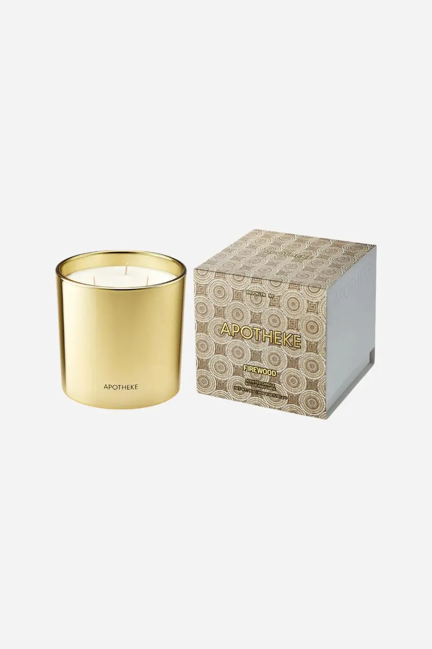 Apotheke Firewood 3-Wick Candle 1