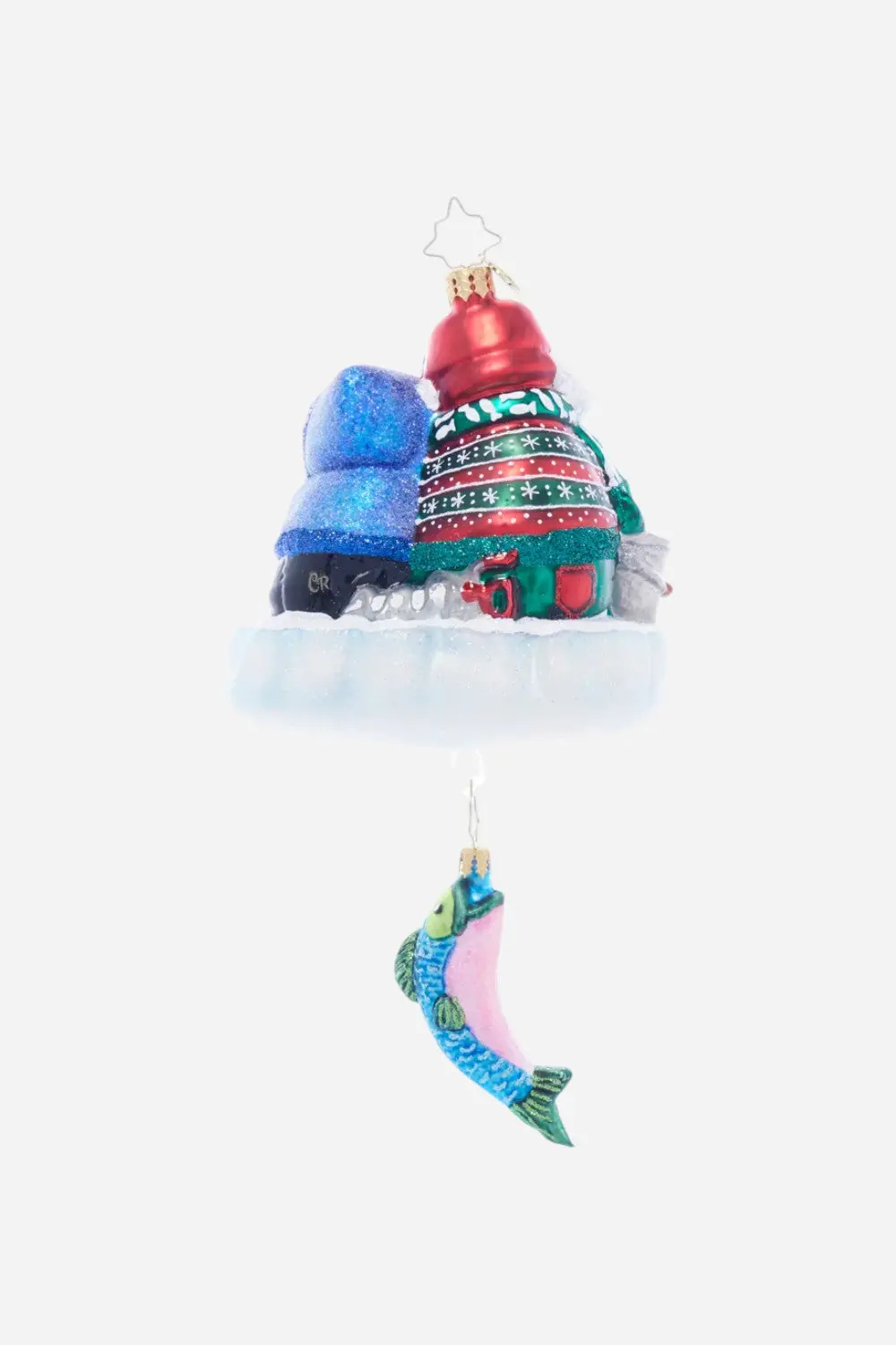 Christopher Radko Ice Fishing Snow Pals Ornament 2