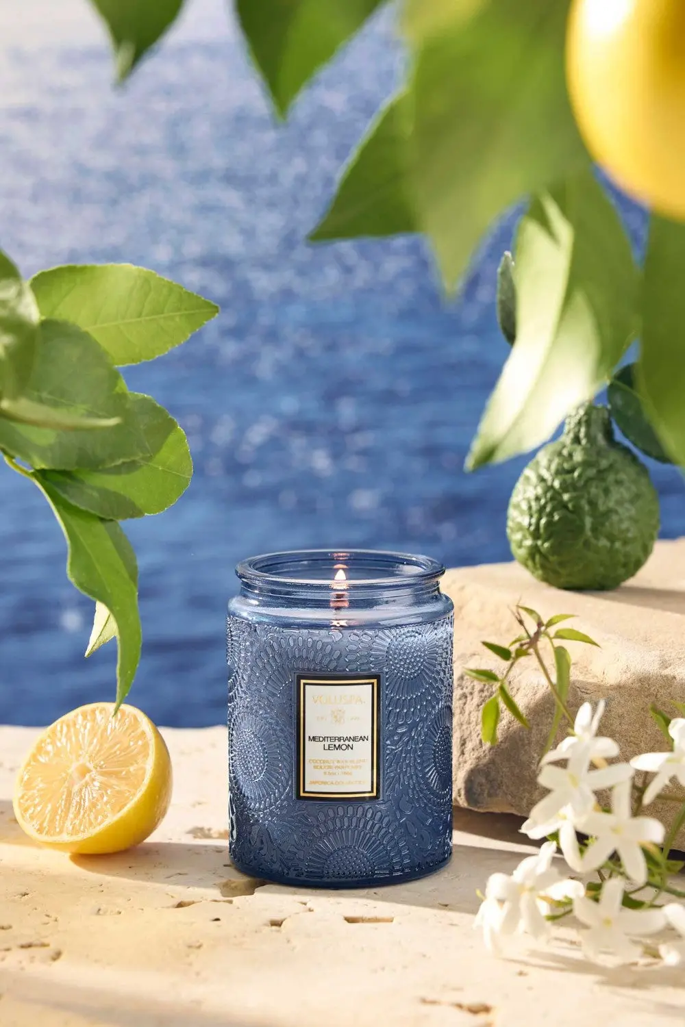 Voluspa Mediterranean Lemon Small Jar Candle 2