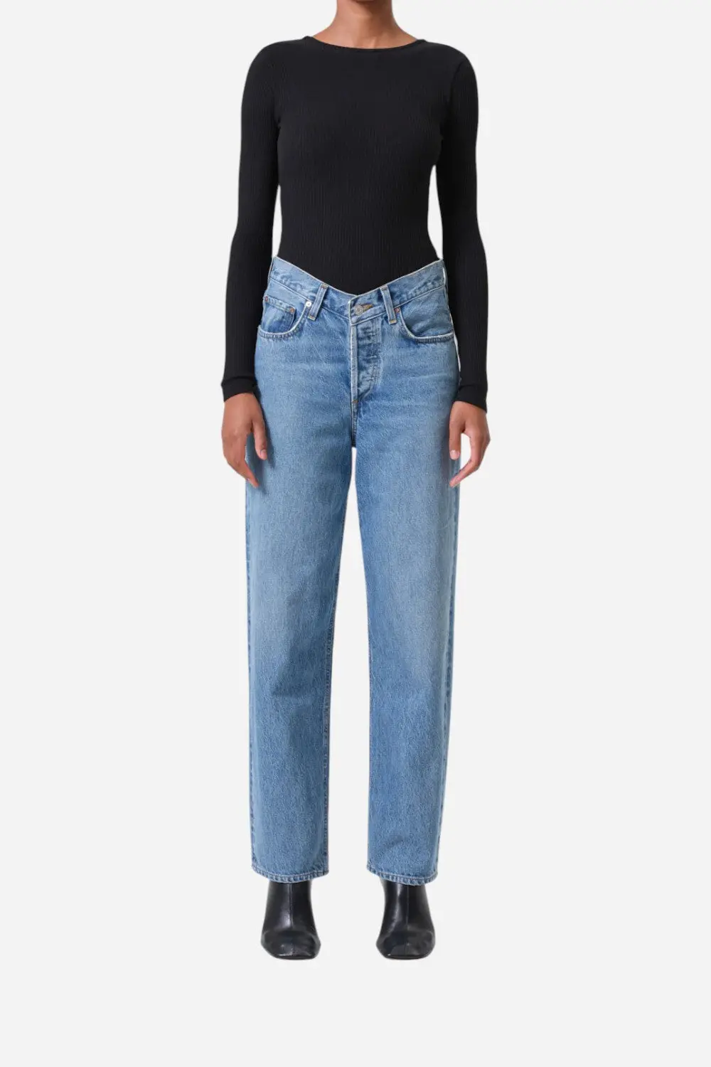 Agolde V-Waist Baggy In Fairway 1