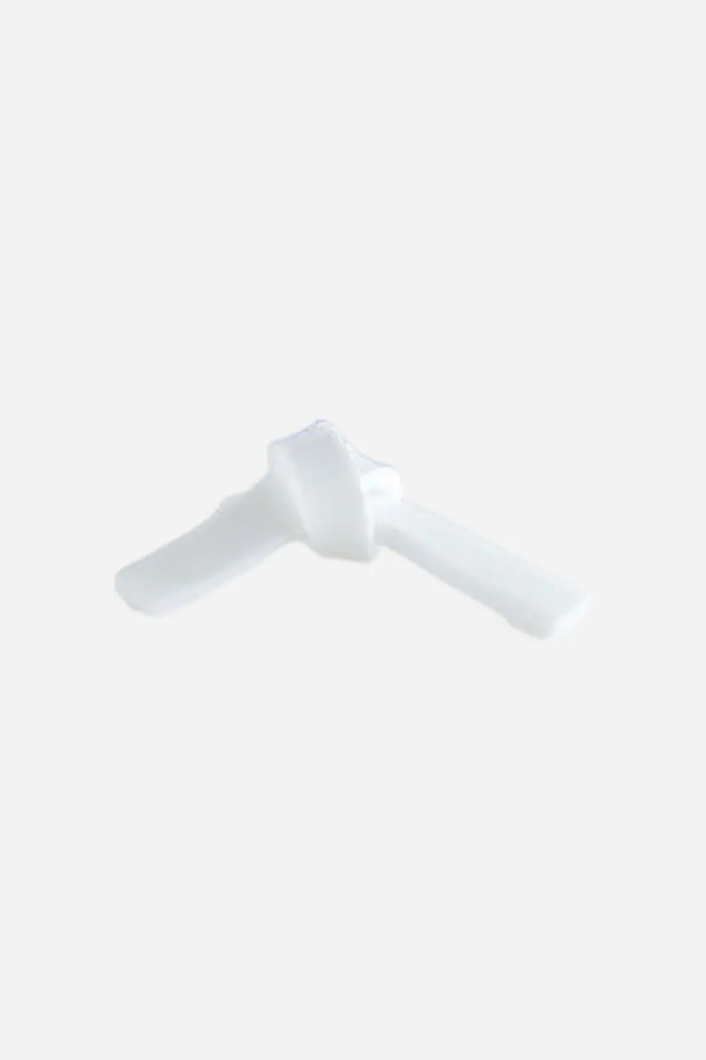 Tizo Lucite Bow Knot In White 1