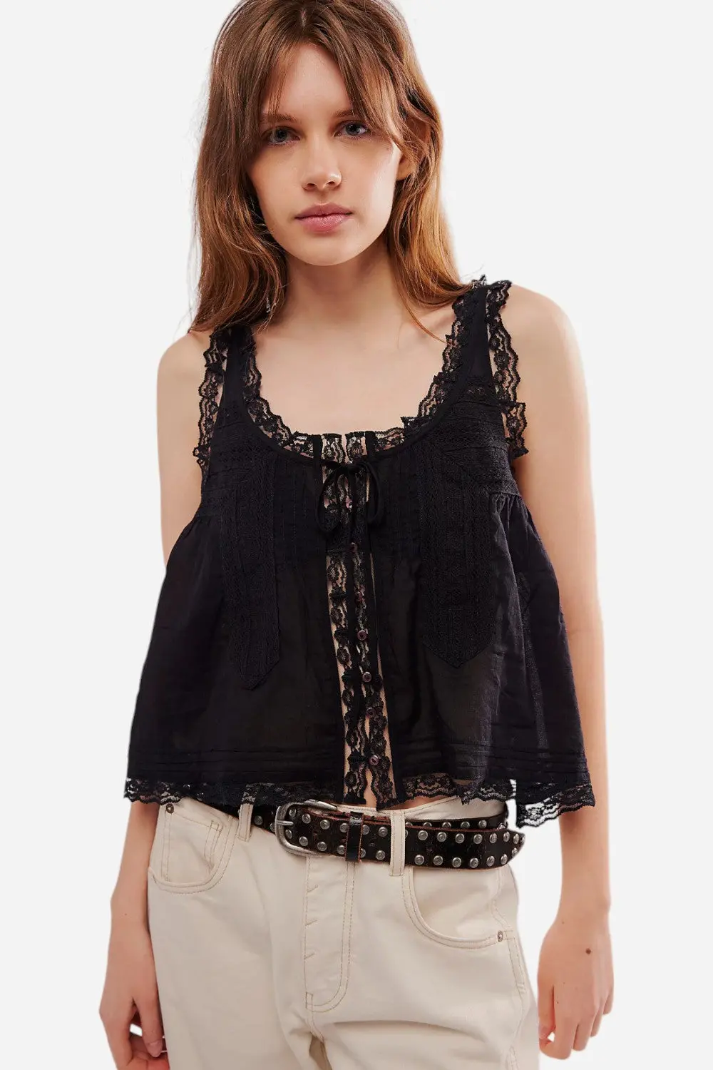 Free People Evermore Tank In Black 1