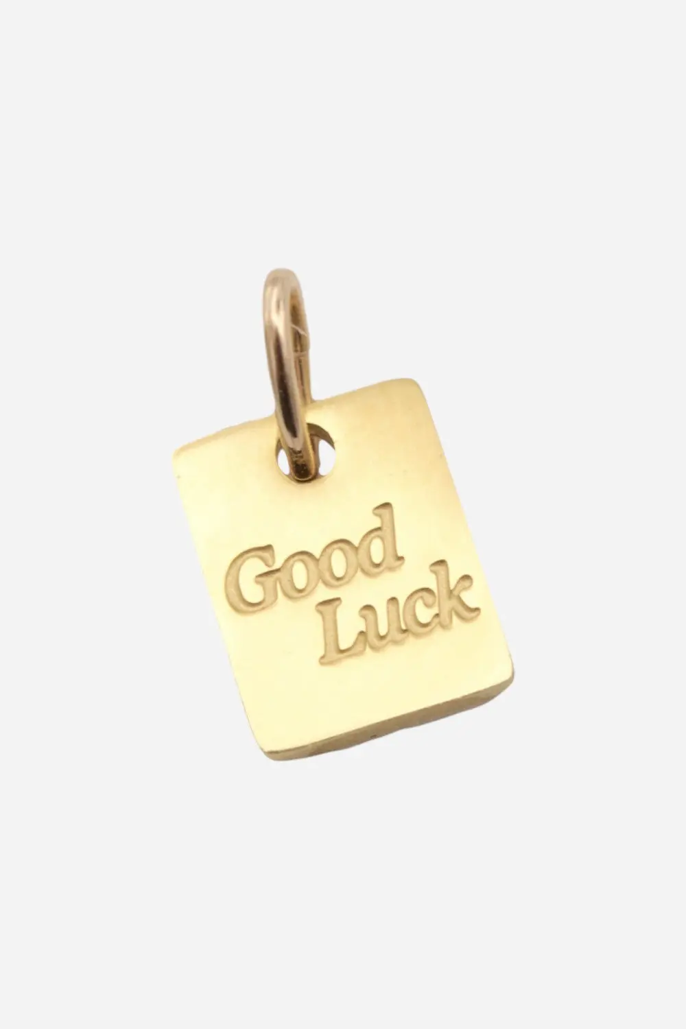 Farrah B Good Luck Note Charm - Gold 1