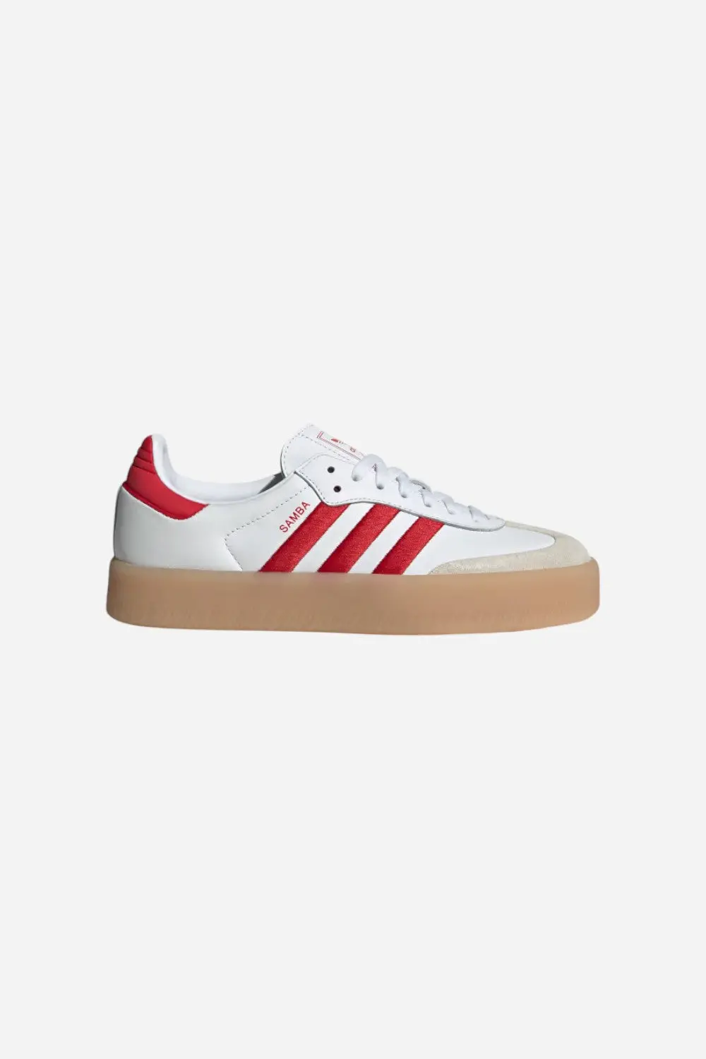 Adidas Women's Sambae Shoes In White & Red 1