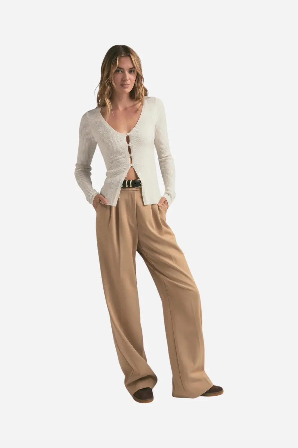 Favorite Daughter The Favorite Pant In Beige 1