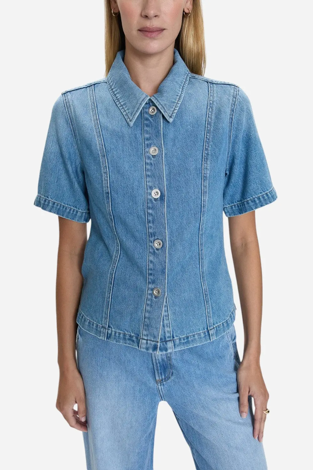 Pistola Cyndi Denim Shirt In Palo Alto 2