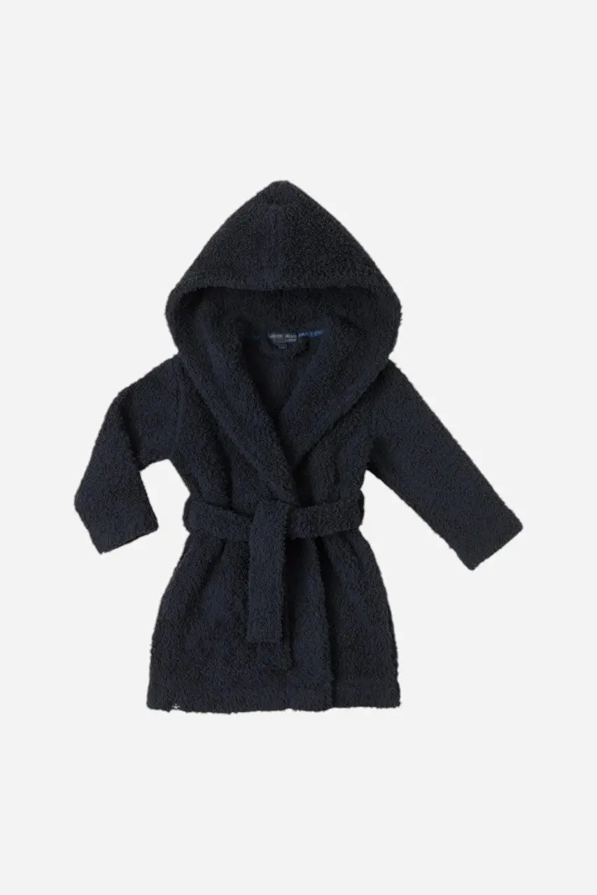 Barefoot Dreams Cozychic Toddler Robe Indigo 1