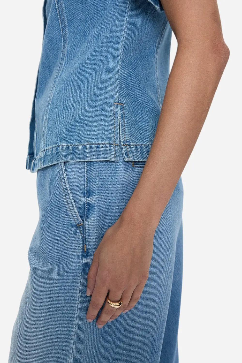 Pistola Cyndi Denim Shirt In Palo Alto 3