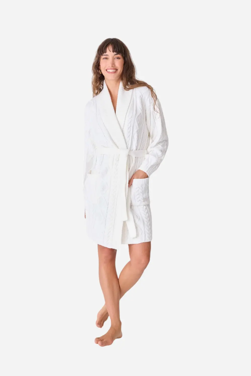 Pj Salvage Robe Cable Crew Ivory 1