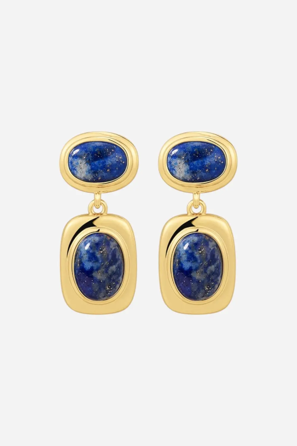 Luv Aj Lapis Double Studs In Gold 1