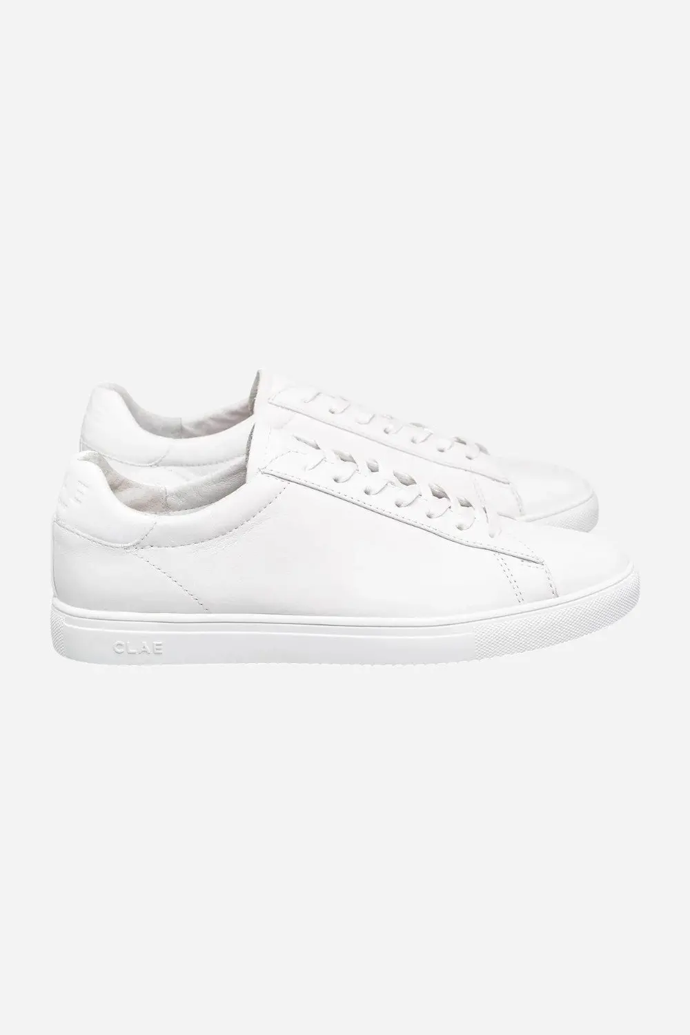 Clae Men's Bradley Essentials In Triple White Leather 5