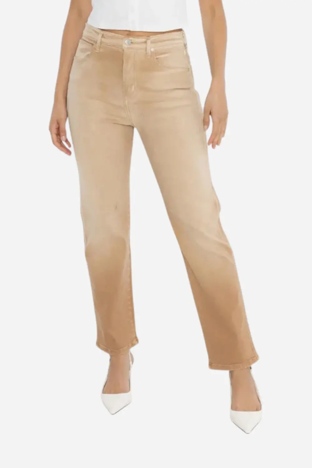 Rudes Denim The Tracy Straight Leg In Sea Sand 1