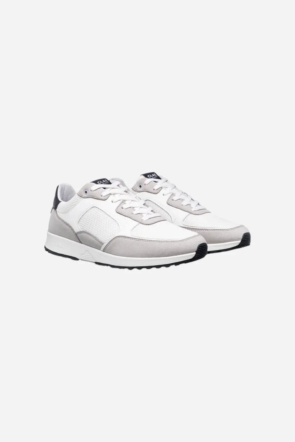 Clae Men's Joshua In Microchip White & Navy 3