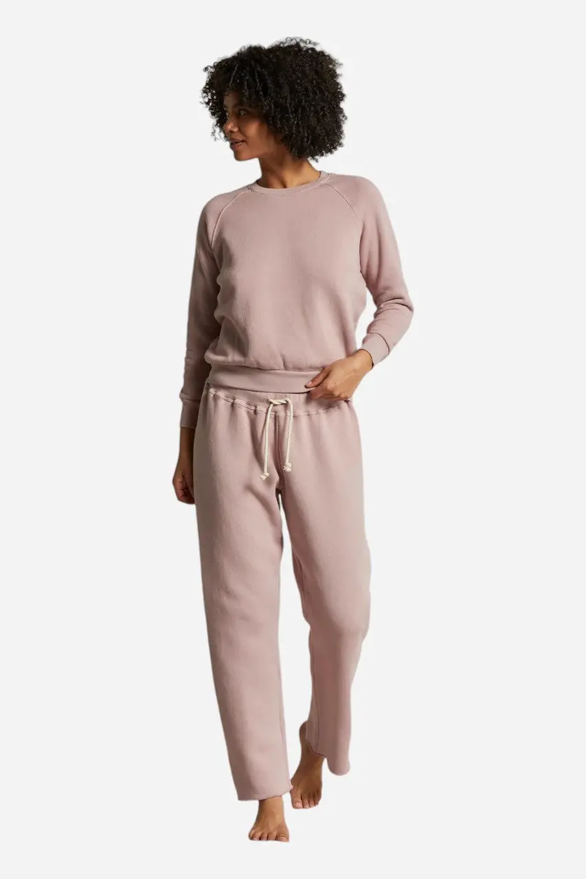 Perfect White Tee Collins Straight Leg Sweatpants In Mauve 3