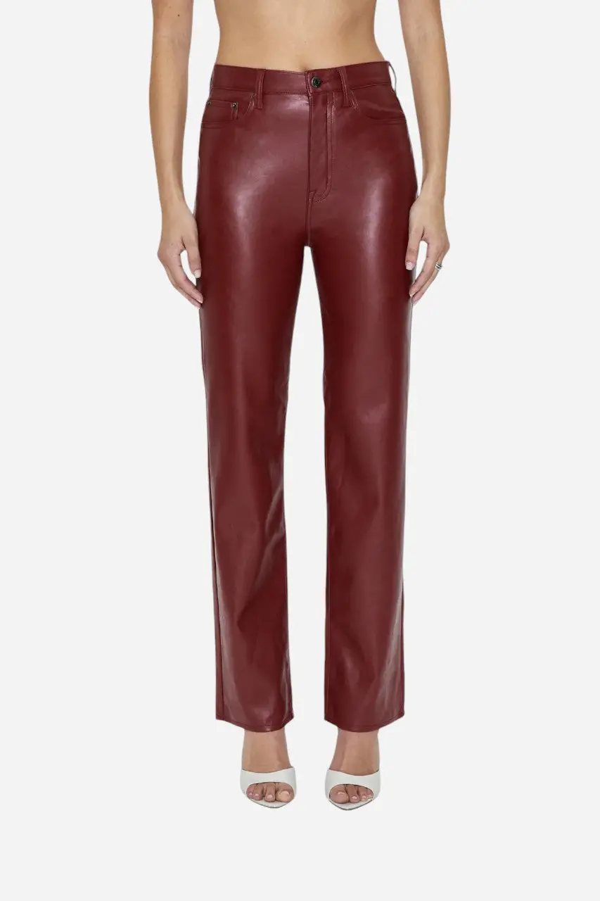 Pistola Cassie Super High Rise Straight In Carmine 1