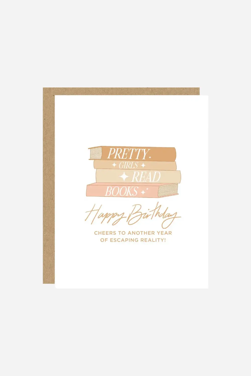 Pretty Girls Read Books Birthday Card 1