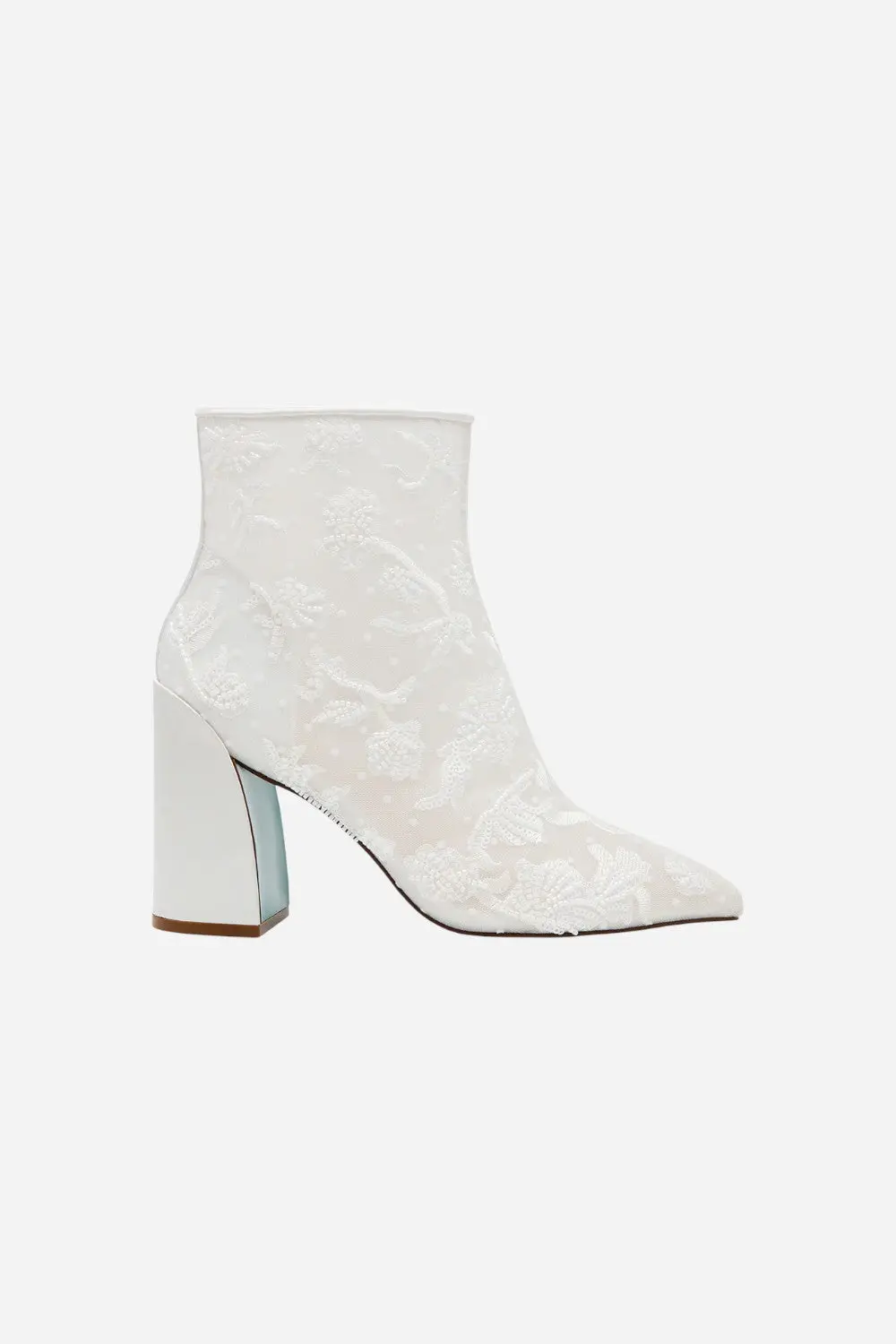Betsy Johnson Merri Ivory Mesh Bootie 1