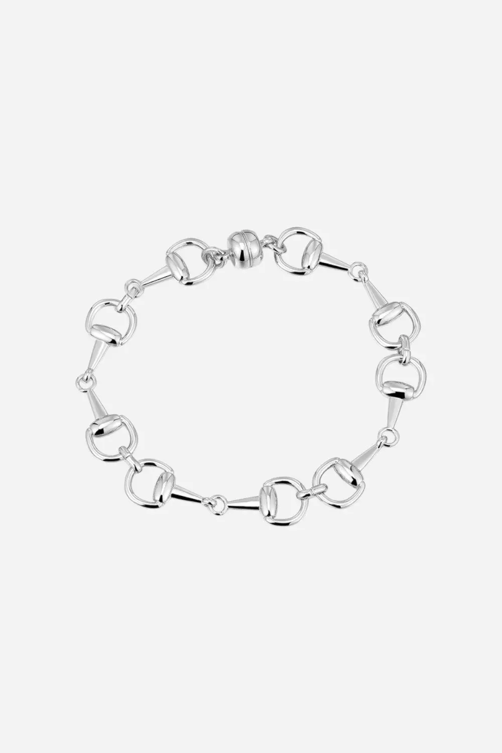 Luv Aj Horsebit Bracelet In Silver 1