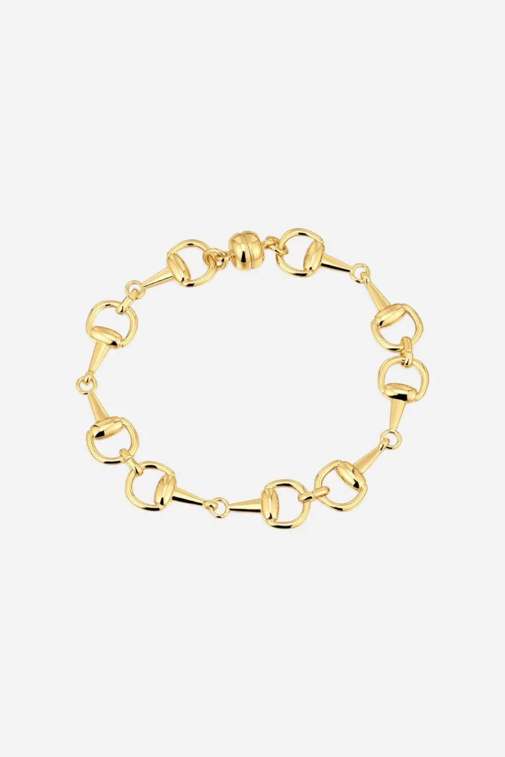 Luv Aj Horsebit Bracelet In Gold 1