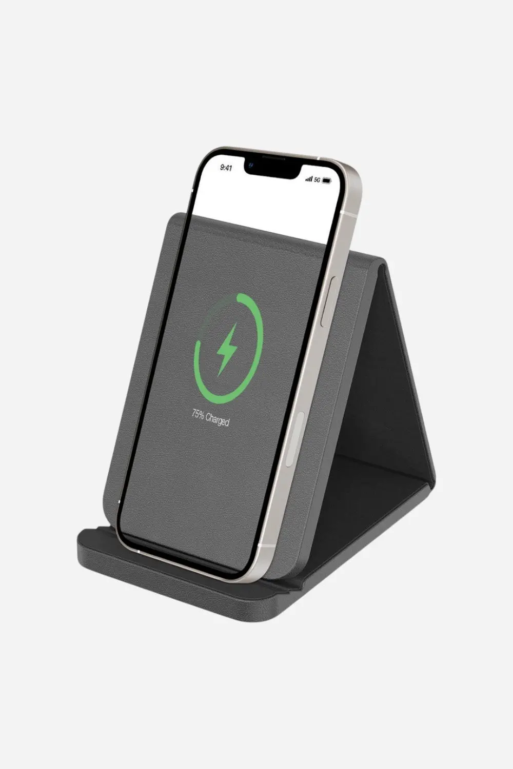 Folding Leather Charge Stand 1