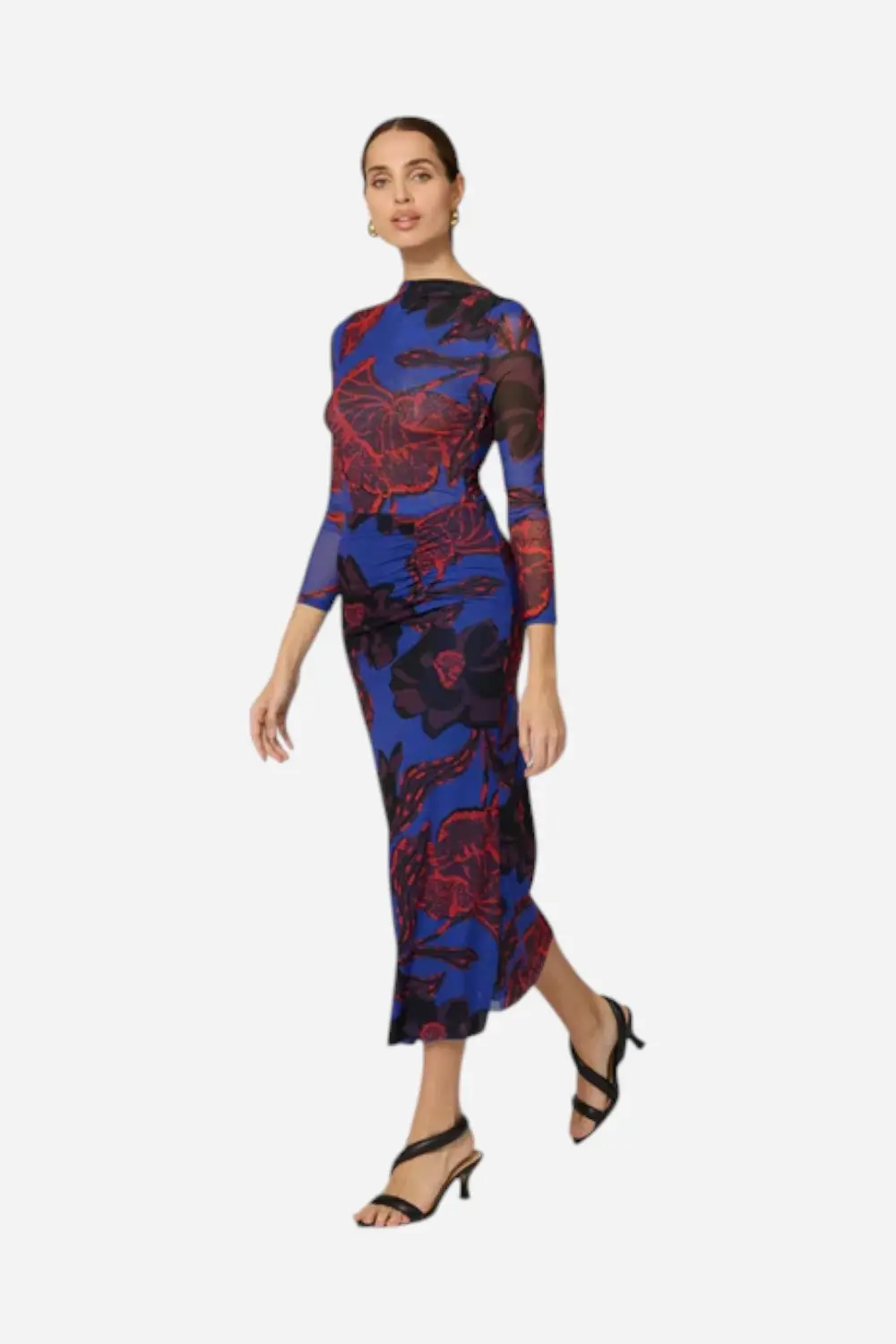 Cleobella Katya Ankle Dress In La Rouge 2