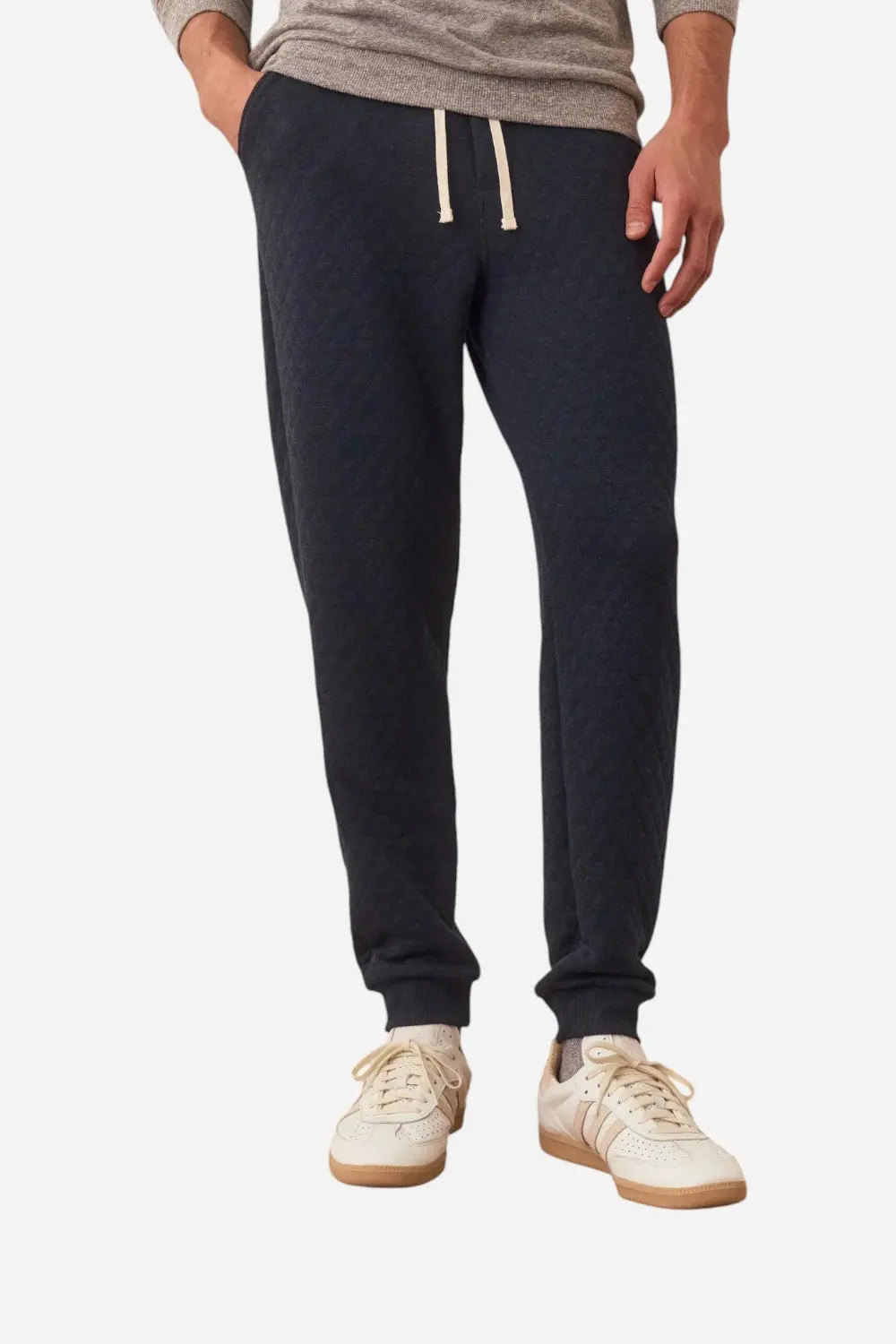 Marine Layer Corbet Quilted Jogger In Navy 2