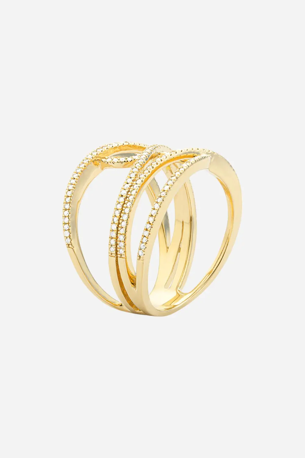 Ella Stein Make Connections Statement Ring Gold 3
