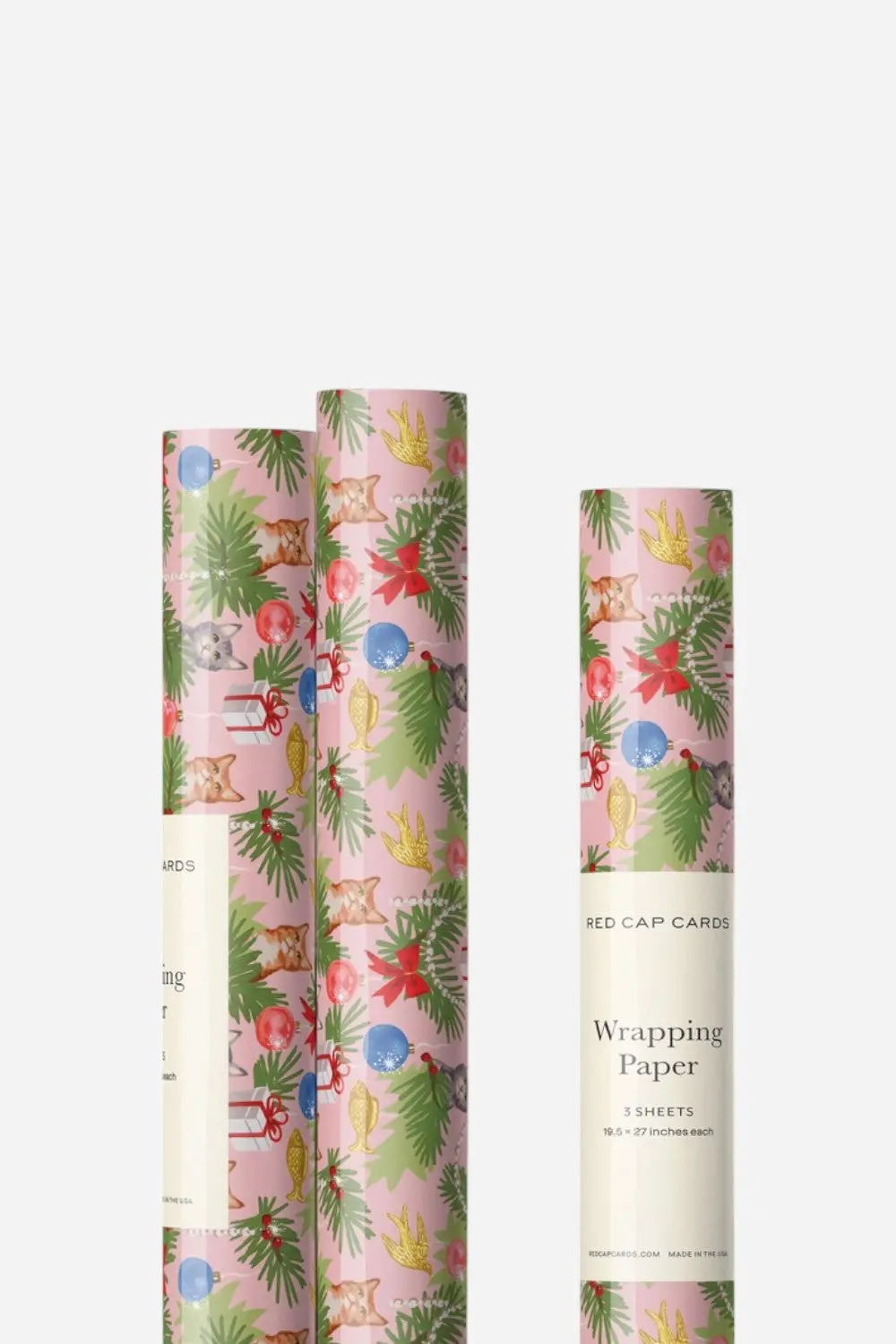 Meowy Christmas Single Sheet Wrapping Paper 1