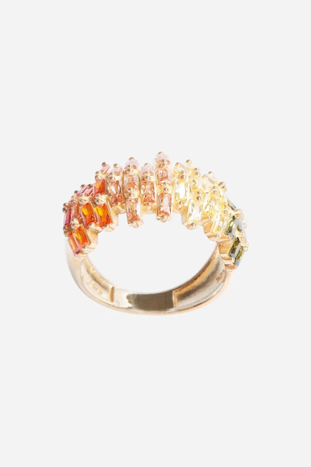 Nickho Rey Sharon Ring In Gold With Sherbert Stones 1