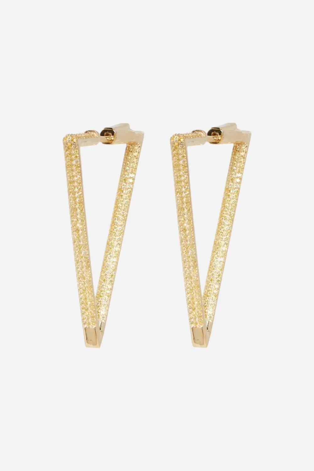Nickho Rey Bermuda Earrings In Gold With Yellow Stones 1