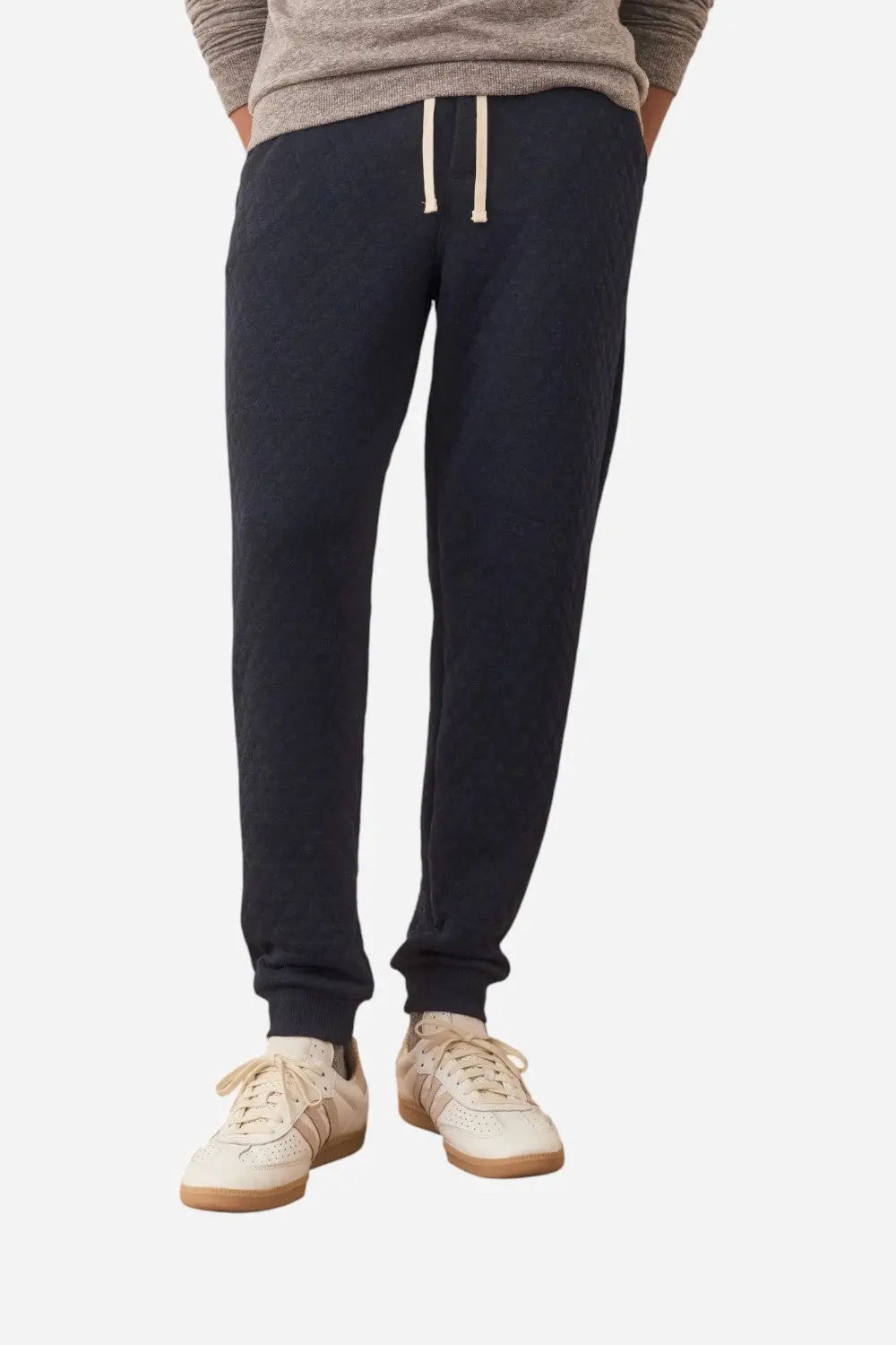 Marine Layer Corbet Quilted Jogger In Navy 1