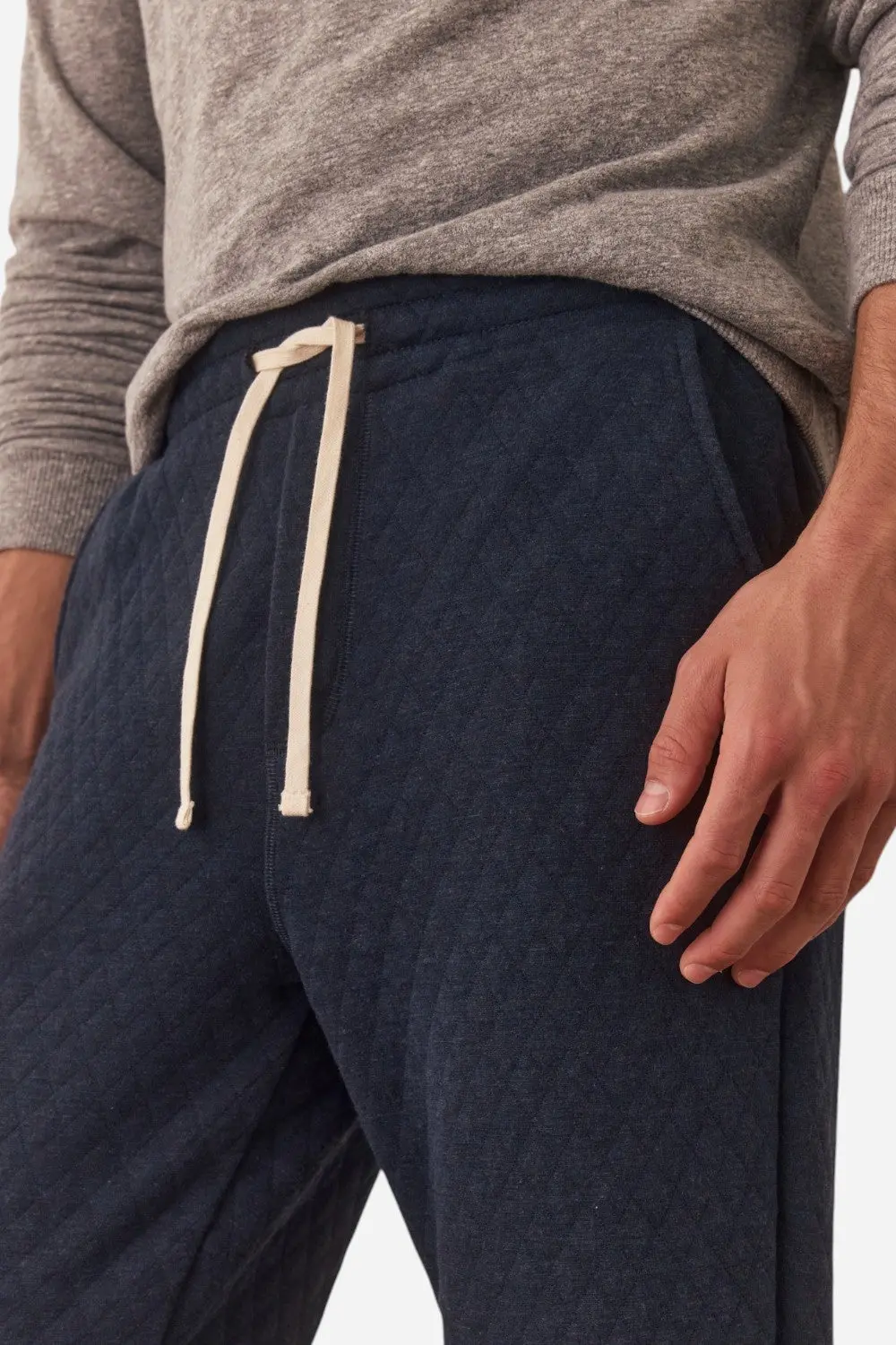 Marine Layer Corbet Quilted Jogger In Navy 3