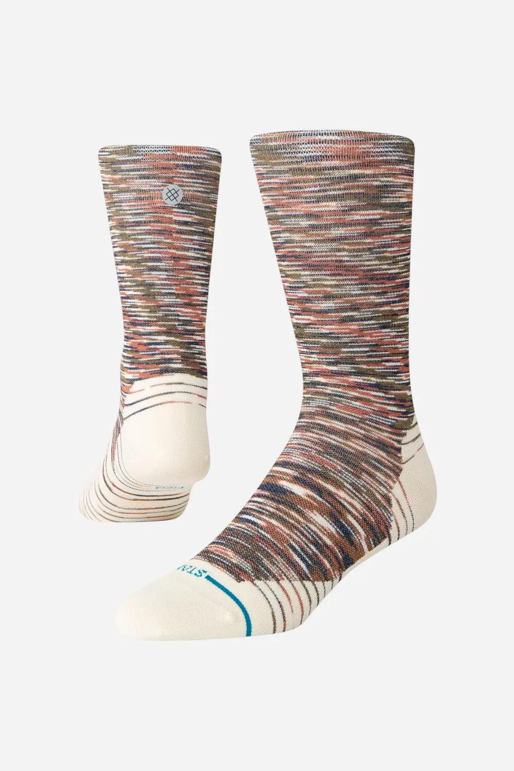 Stance Ultralight Performance Crew Socks In Marshland Multi 1